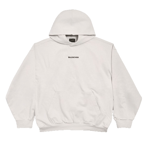Balenciaga Back Hoodie Off White 767877TPVK23307