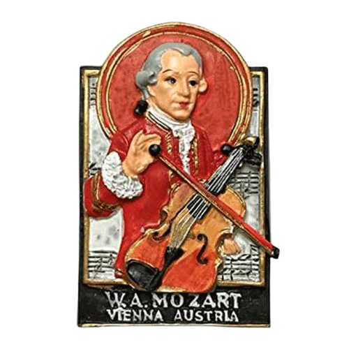 MUYU Magnet Mozart of Austria Vienna Fridge Magnet
