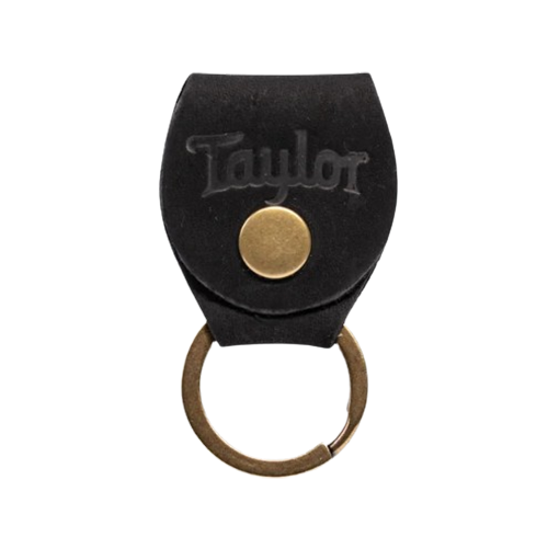 Taylor Key Ring W/Pick Holder, Black Nubuck
