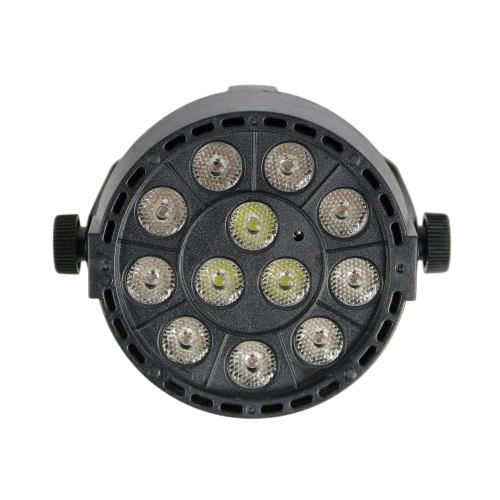 Gearlux 12PCS 1-Watt RGBW LED Par Stage Light with Battery