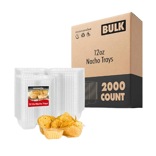 Stock Your Home 12 oz Plastic Nacho Trays (2000 Pack)