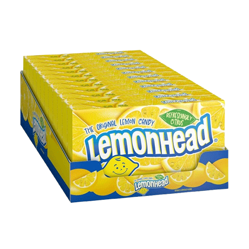 Lemonhead Hard Lemon Candy, 5 Ounce Pack of 12