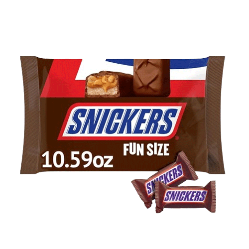 SNICKERS Original Chocolate Candy Bars Fun Size Classic 10.59oz Pack of 1