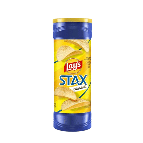 Lay’s Stax Potato Crisps Chips Original Gluten Free 5.75 Oz Canister Pack of 1