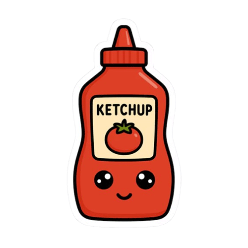 Ketchup Sticker